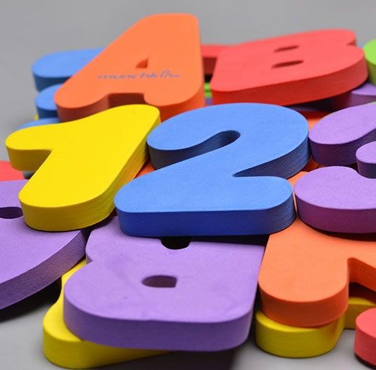 Die Cut Foam Blocks &amp; Alphabets