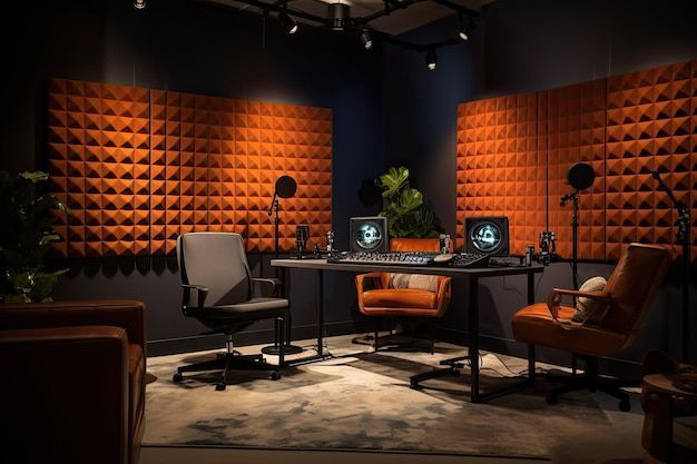 acoustic soundproof room or studio